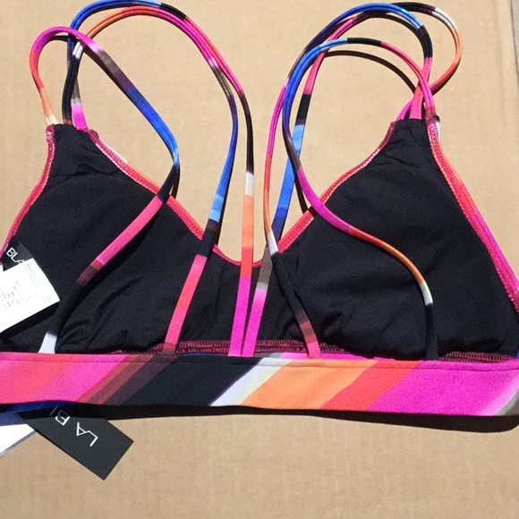 NWOT $72 LA BLANCA HORIZON 12 STRAP TOP - Picture 5 of 5